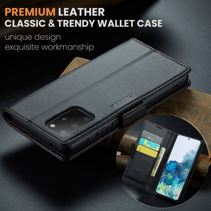 Butterfly Clasp Leather Samsung Galaxy S20+ Case Wallet TPU Stand