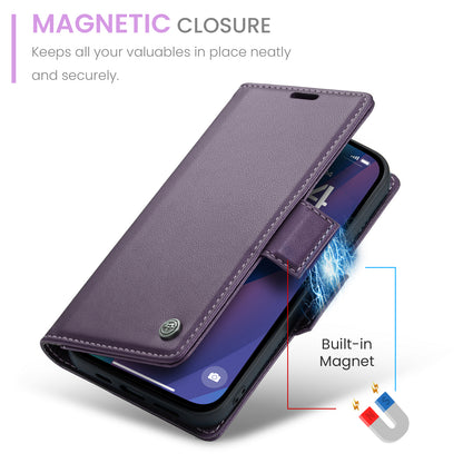 Butterfly Clasp Leather iPhone 16 Plus Case Wallet TPU Stand