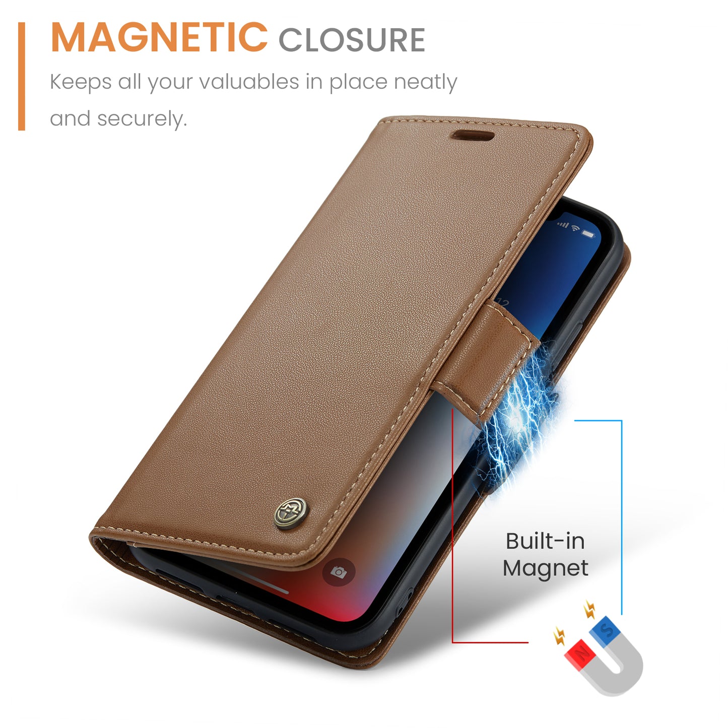 Butterfly Clasp Leather Apple iPhone Xs Max Case Wallet TPU Stand