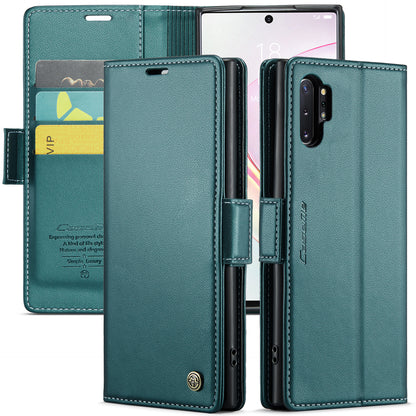 Butterfly Clasp Leather Samsung Galaxy Note10+ Case Wallet TPU Stand