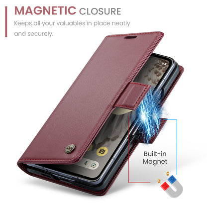 Butterfly Clasp Leather Google Pixel Fold Case Wallet TPU Stand