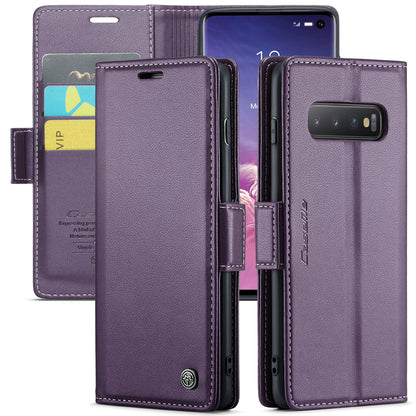 Butterfly Clasp Leather Samsung Galaxy S10 Case Wallet TPU Stand