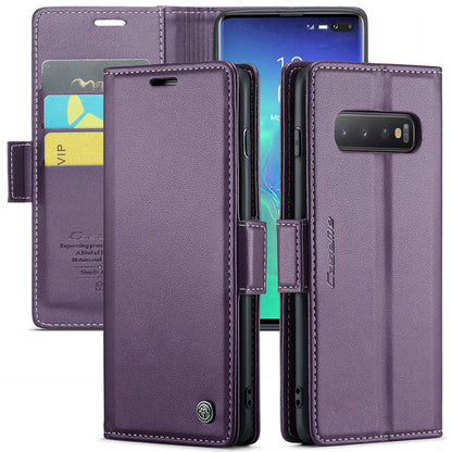 Butterfly Clasp Leather Samsung Galaxy S10+ Case Wallet TPU Stand