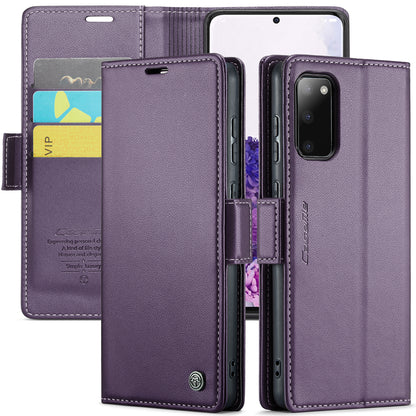 Butterfly Clasp Leather Samsung Galaxy S20 Case Wallet TPU Stand