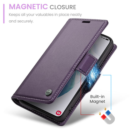 Butterfly Clasp Leather Samsung Galaxy S21 Case Wallet TPU Stand