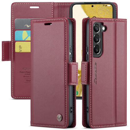 Butterfly Clasp Leather Samsung Galaxy S22+ Case Wallet TPU Stand