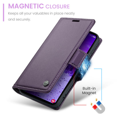 Butterfly Clasp Leather Samsung Galaxy S24 Case Wallet TPU Stand