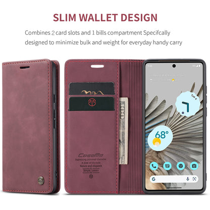 Book Classical Retro Leather Google Pixel 7 Pro Case Slim Wallet Stand