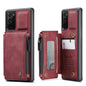 Wrist Strap Leather Card Holder Zipper Samsung Galaxy Note20 Case Back