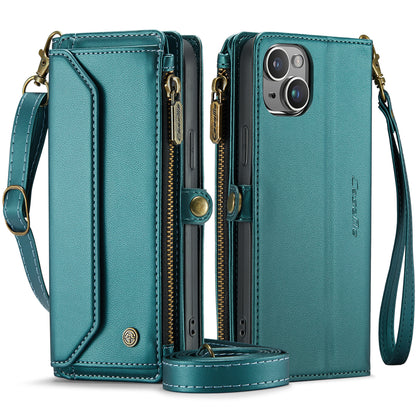 Women Shoulder Bag Apple iPhone 14 Plus Case Card Slots Buckle Pockets