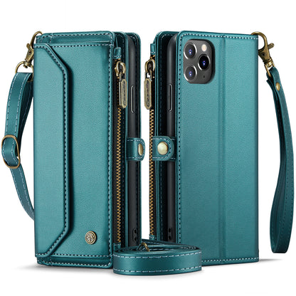 Women Shoulder Bag iPhone 11 Pro Max Case Card Slots Buckle Pockets