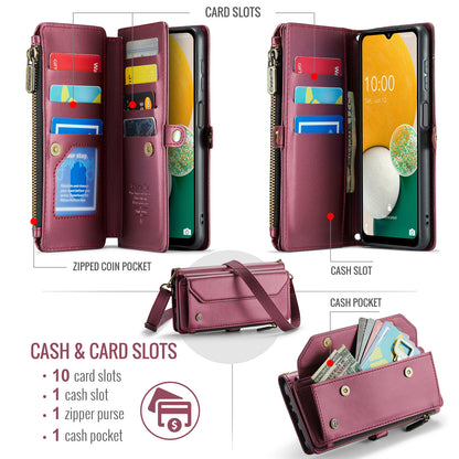 Women Shoulder Bag Samsung Galaxy A13 Case Card Slots Buckle Pockets