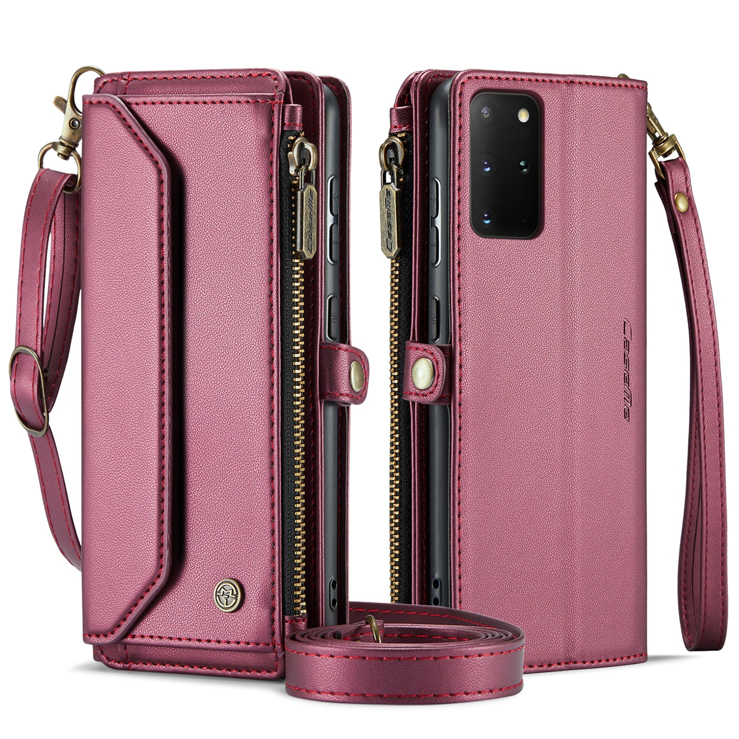 Women Shoulder Bag Samsung Galaxy S20+ Case Card Slots Buckle Pockets