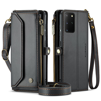 Women Shoulder Bag Samsung Galaxy S20+ Case Card Slots Buckle Pockets