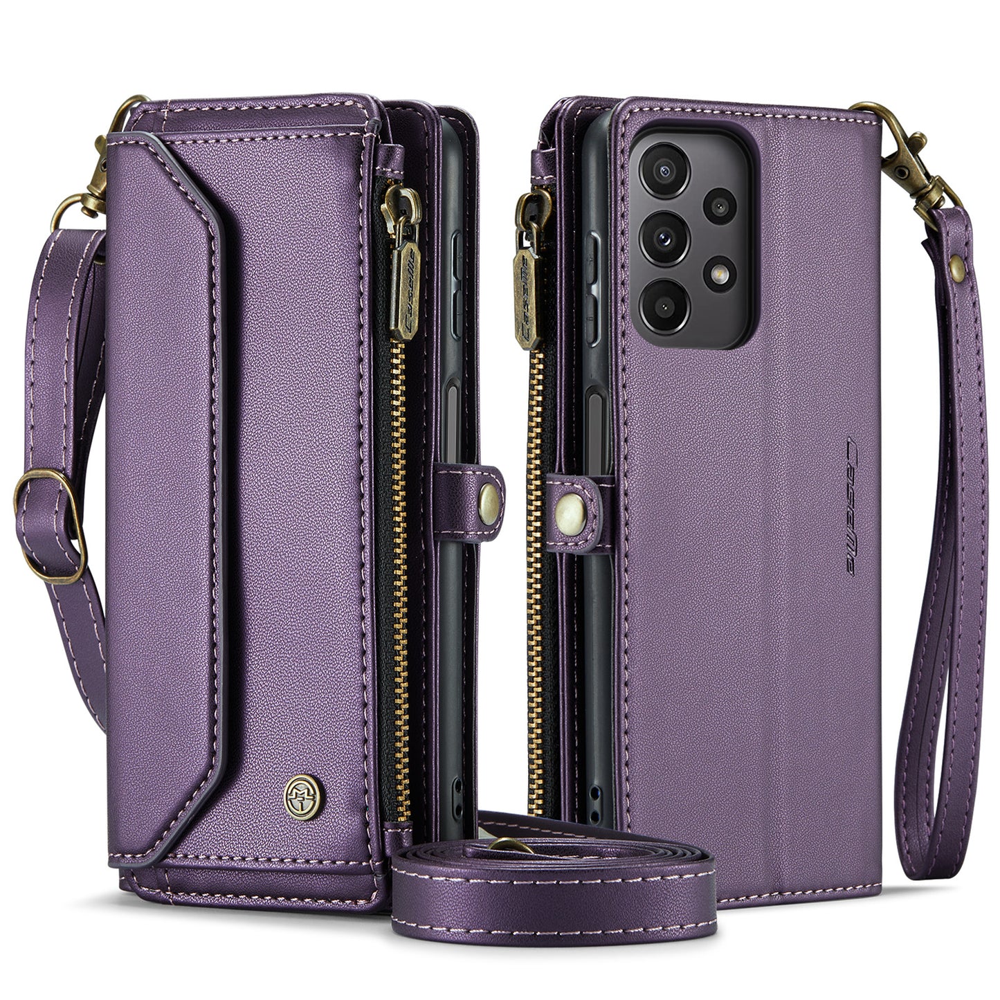 Women Shoulder Bag Samsung Galaxy A23 Case Card Slots Buckle Pockets