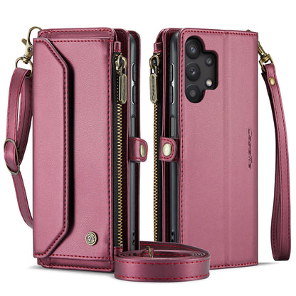 Women Shoulder Bag Samsung Galaxy A32 Case Card Slots Buckle Pockets