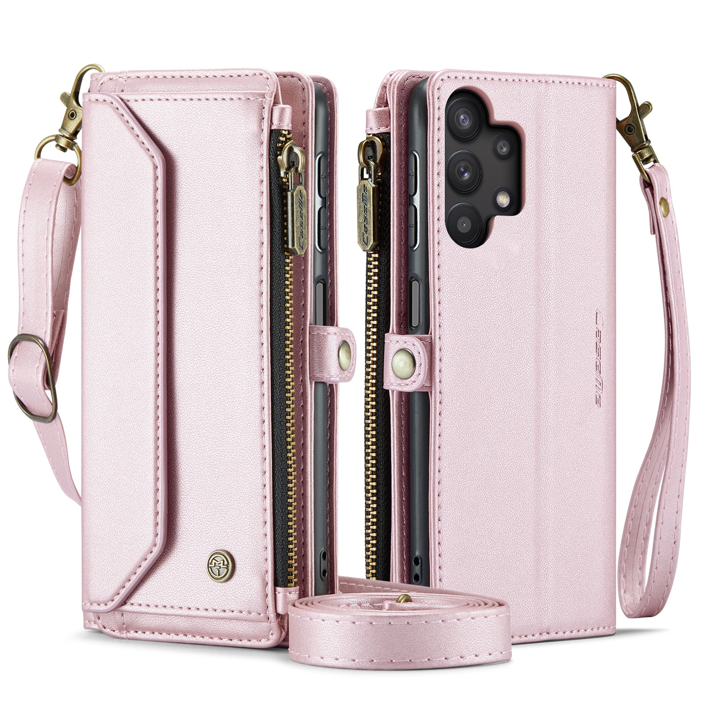 Women Shoulder Bag Samsung Galaxy A32 Case Card Slots Buckle Pockets