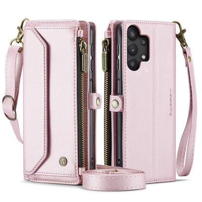 Women Shoulder Bag Samsung Galaxy A32 Case Card Slots Buckle Pockets