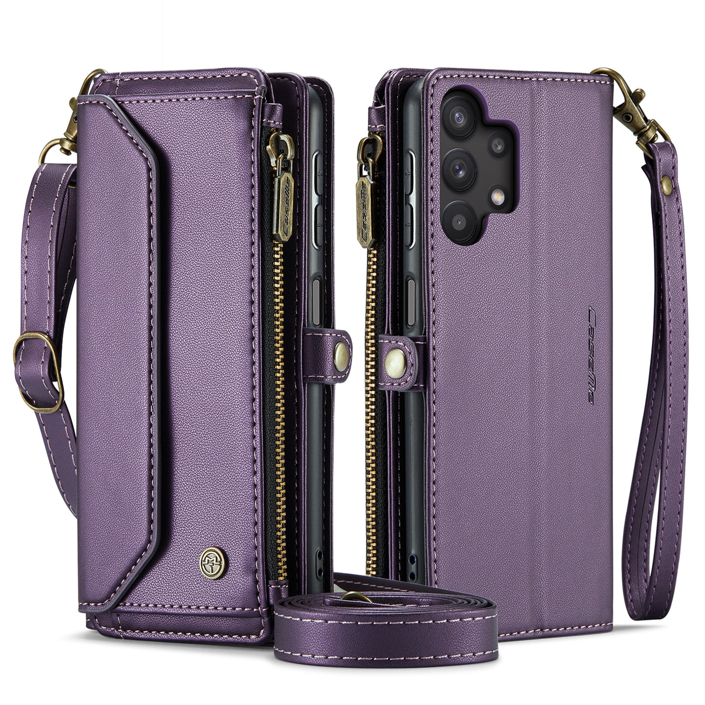 Women Shoulder Bag Samsung Galaxy A32 Case Card Slots Buckle Pockets