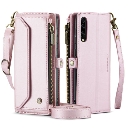 Women Shoulder Bag Samsung Galaxy A50 Case Card Slots Buckle Pockets