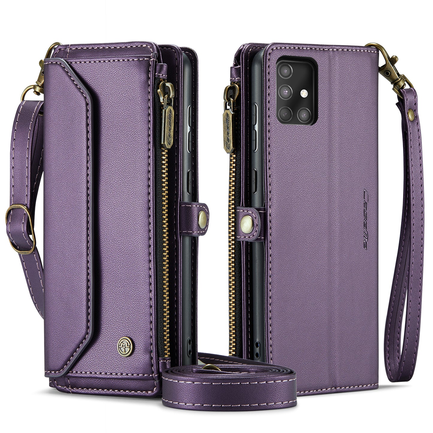 Women Shoulder Bag Samsung Galaxy A51 Case Card Slots Buckle Pockets