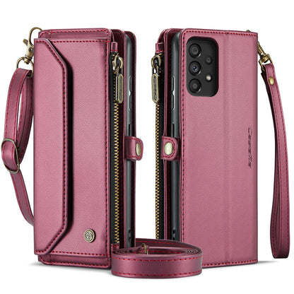 Women Shoulder Bag Samsung Galaxy A52 Case Card Slots Buckle Pockets