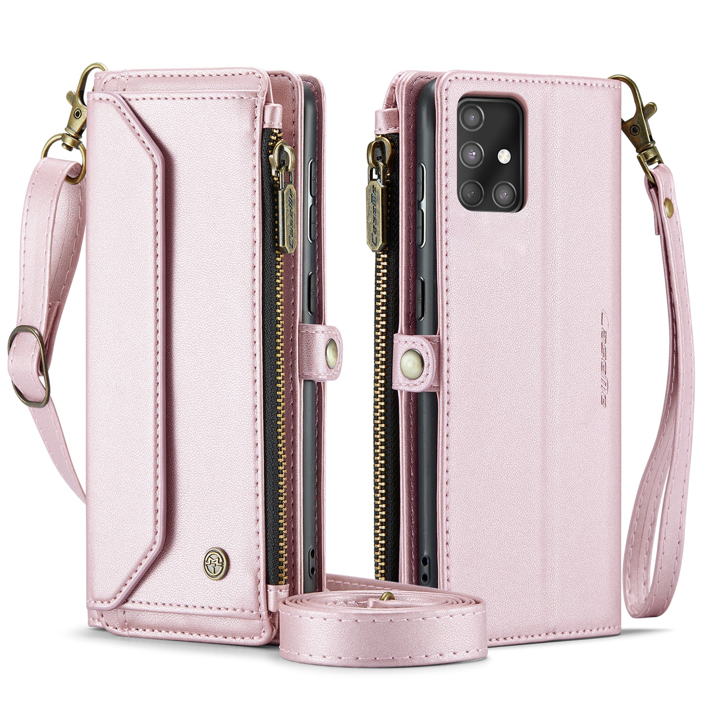 Women Shoulder Bag Samsung Galaxy A71 Case Card Slots Buckle Pockets