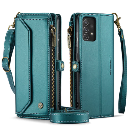 Women Shoulder Bag Samsung Galaxy A72 Case Card Slots Buckle Pockets