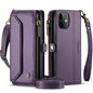 Women Shoulder Bag Apple iPhone 12 Case Card Slots Buckle Pockets