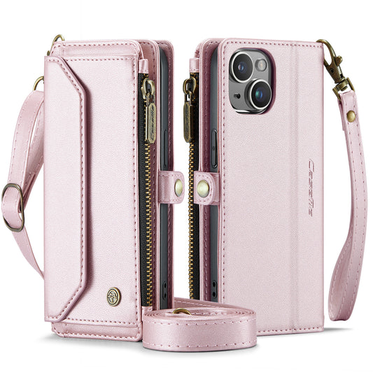 Women Shoulder Bag Apple iPhone 13 Mini Case Card Slots Buckle Pockets