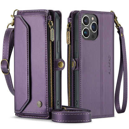 Women Shoulder Bag iPhone 13 Pro Max Case Card Slots Buckle Pockets