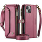 Women Shoulder Bag iPhone 16 Case Card Slots Buckle Pockets