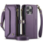 Women Shoulder Bag iPhone 16 Pro Max Case Card Slots Buckle Pockets