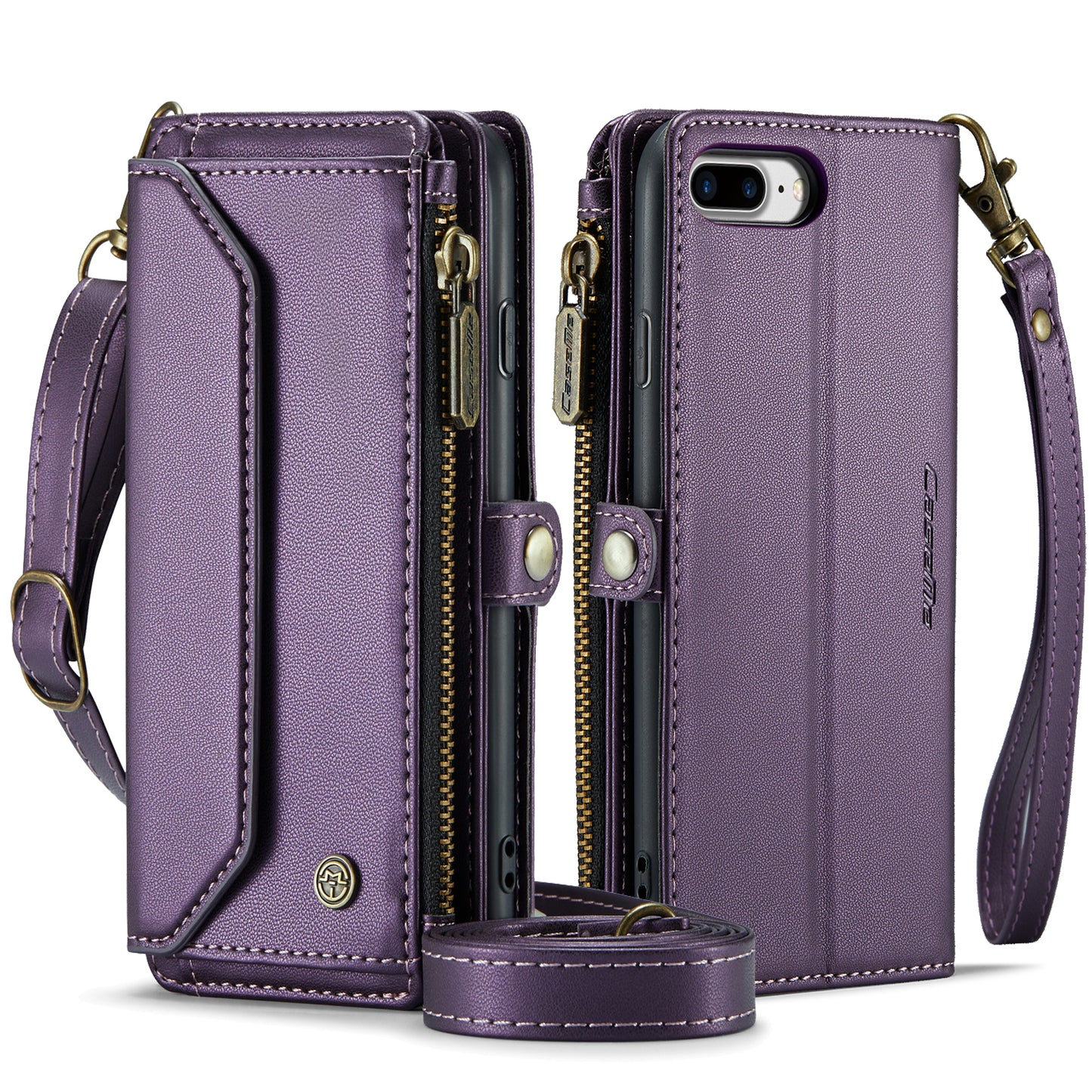 Women Shoulder Bag Apple iPhone 6 Plus Case Card Slots Buckle Pockets