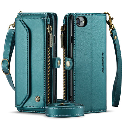 Women Shoulder Bag iPhone SE (2022) Case Card Slots Buckle Pockets