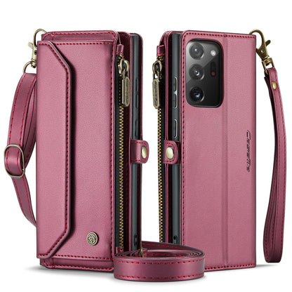 Women Shoulder Bag Galaxy Note20 Ultra Case Card Slots Buckle Pockets