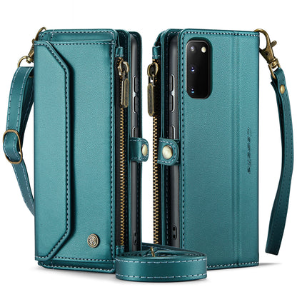 Women Shoulder Bag Samsung Galaxy S20 Case Card Slots Buckle Pockets