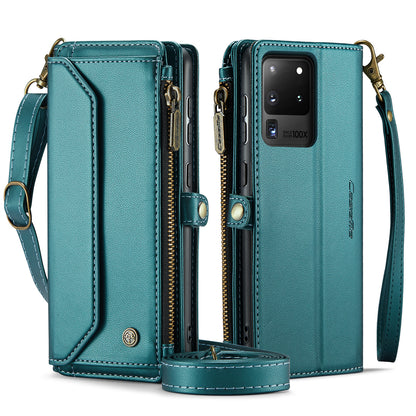 Women Shoulder Bag Galaxy S20 Ultra Case Card Slots Buckle Pockets