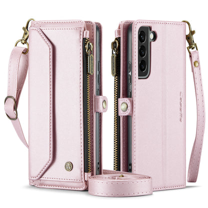 Women Shoulder Bag Samsung Galaxy S21 Case Card Slots Buckle Pockets