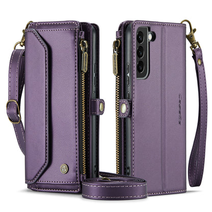 Women Shoulder Bag Samsung Galaxy S21 Case Card Slots Buckle Pockets