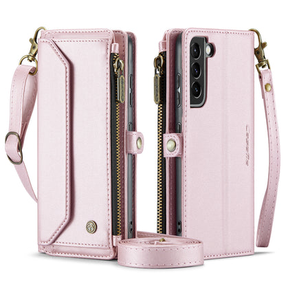 Women Shoulder Bag Samsung Galaxy S21+ Case Card Slots Buckle Pockets