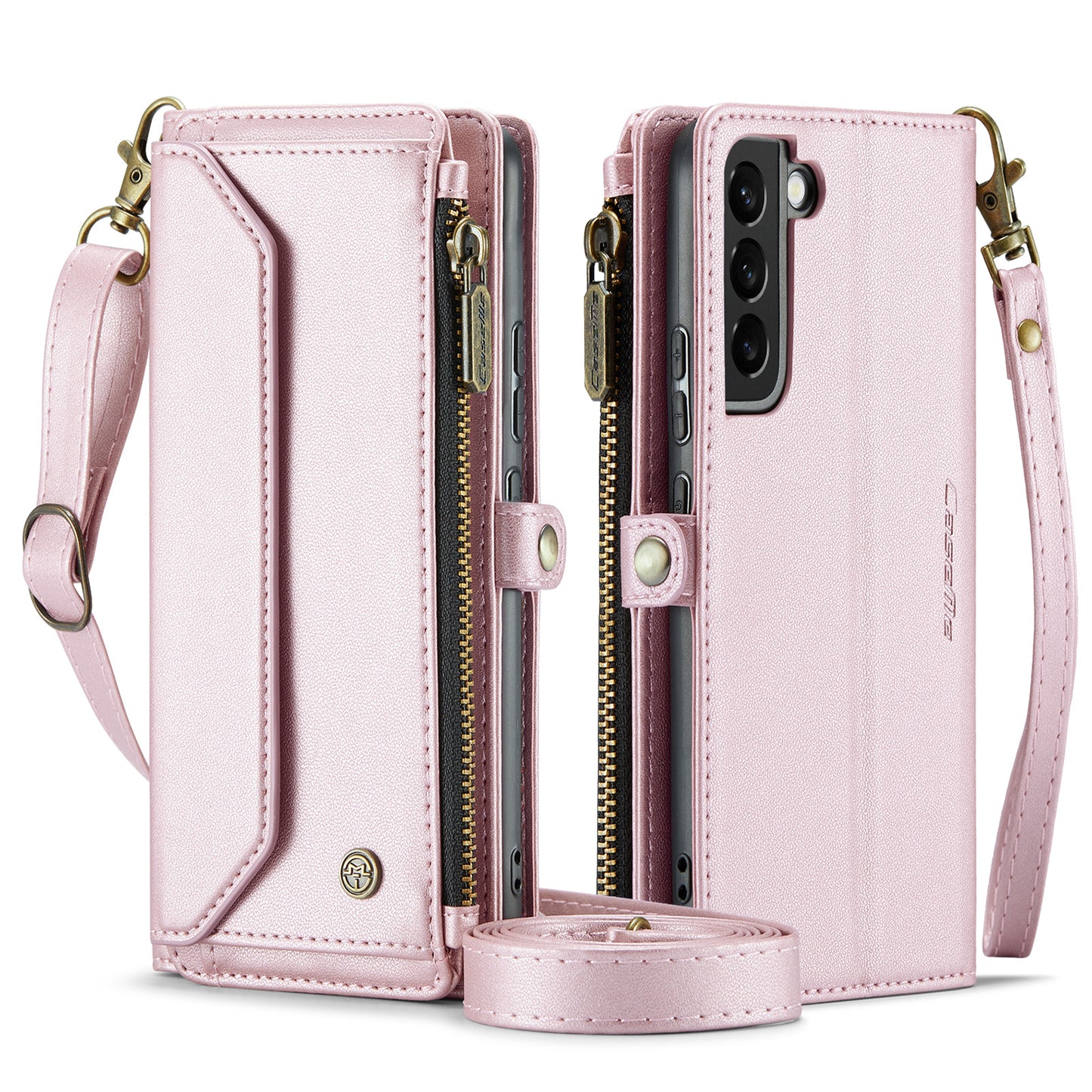 Women Shoulder Bag Samsung Galaxy S22 Case Card Slots Buckle Pockets