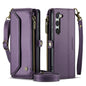 Women Shoulder Bag Samsung Galaxy S23 Case Card Slots Buckle Pockets