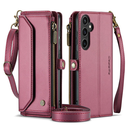 Women Shoulder Bag Galaxy S23 FE Case Card Slots Buckle Pockets