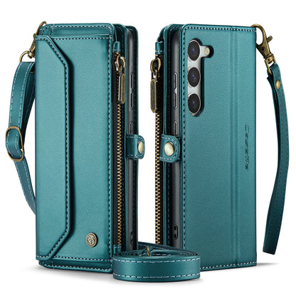 Women Shoulder Bag Samsung Galaxy S23+ Case Card Slots Buckle Pockets