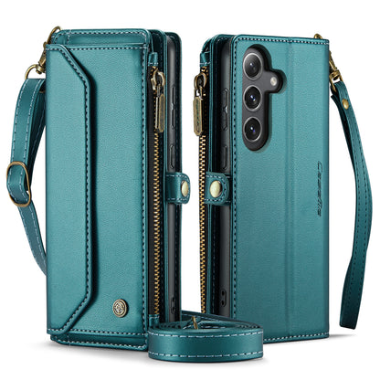 Women Shoulder Bag Samsung Galaxy S24+ Case Card Slots Buckle Pockets