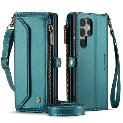 Women Shoulder Bag Galaxy S24 Ultra Case Card Slots Buckle Pockets