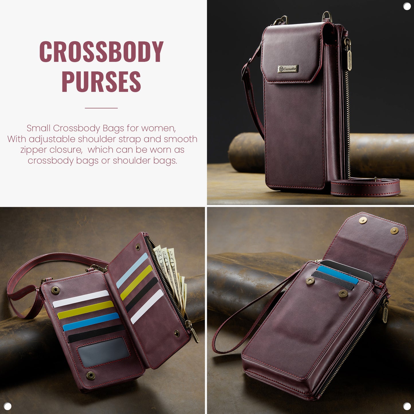 Women's Crossbody Samsung Galaxy A04 Purse Vertical Magnetic Clip