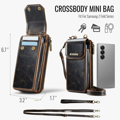 Women's Crossbody Galaxy Z Fold3 Purse Vertical Magnetic Clip