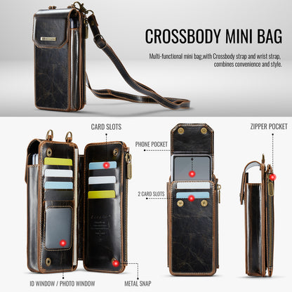 Women's Crossbody Galaxy Z Fold3 Purse Vertical Magnetic Clip